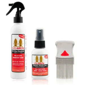 Safe Effective All Natural Lice treatment and prevention lice removal Birmingham Michigan Lice Sisters product photo nit glue dissolver