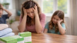 Lice Sisters 53 DIY Lice Treatment Frustration Mom and Child At Home Lice Treatment