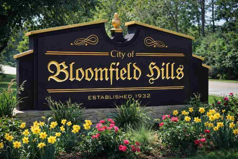 Lice Sisters Bloomfield Hills Michigan City Sign